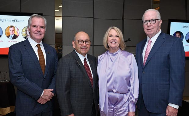 Jim Murren, Bill Anoatubby, Ellen Whittemore and Robert Miodunski