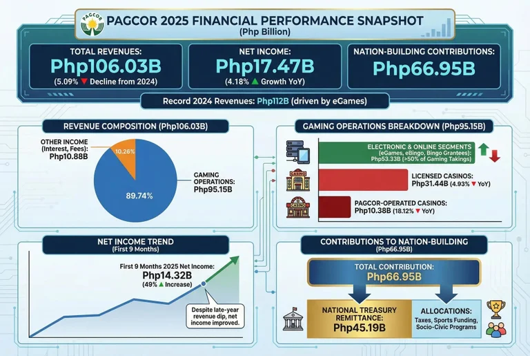 PAGCOR gaming revenue statistics