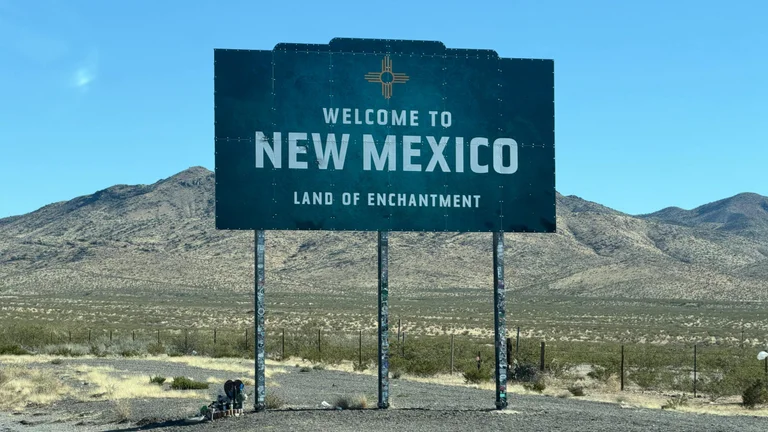 New Mexico sign, as casino relocation looms