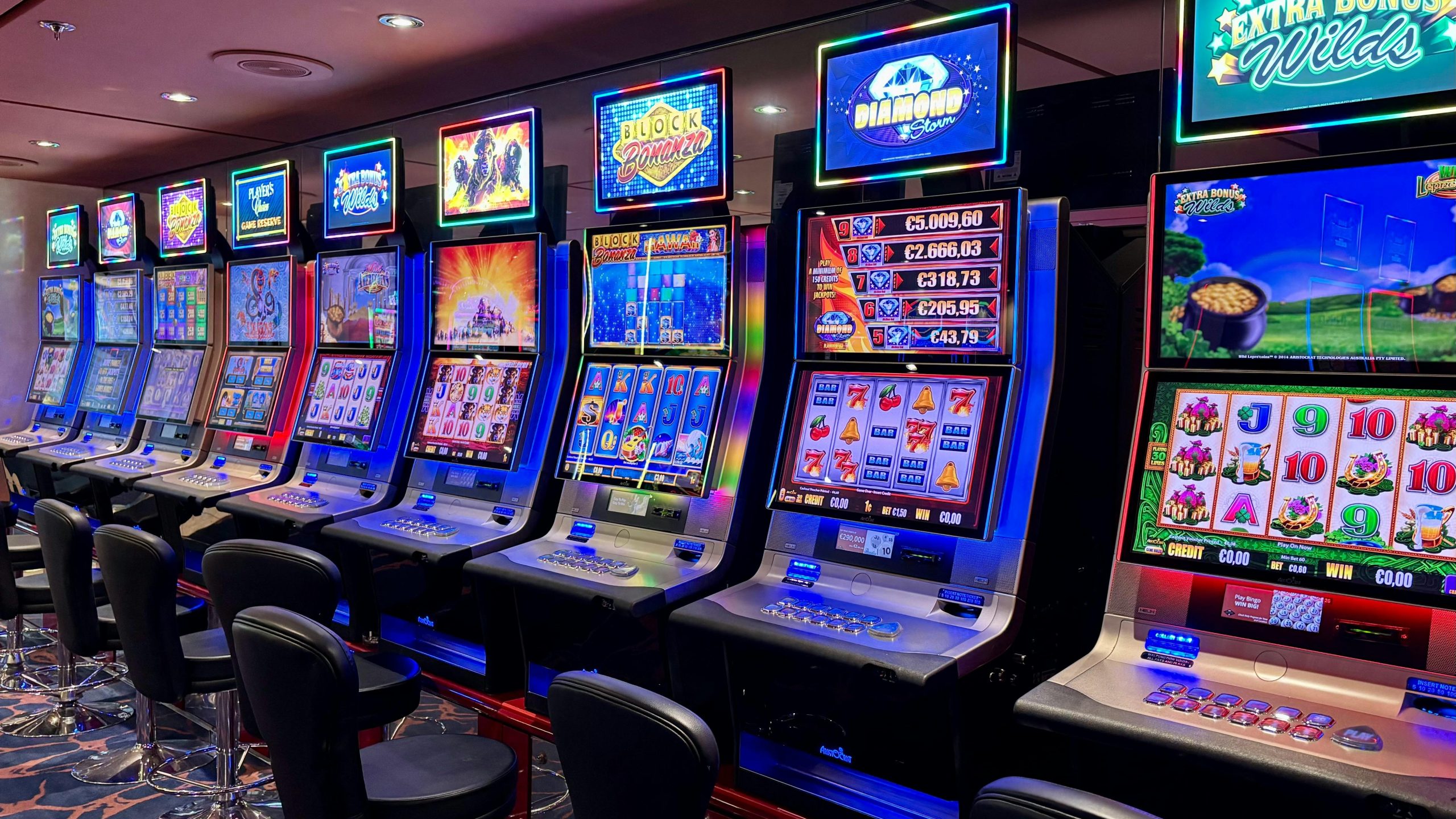 Row of Slot Machines